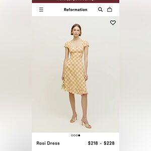 NWT Reformation Rosi dress